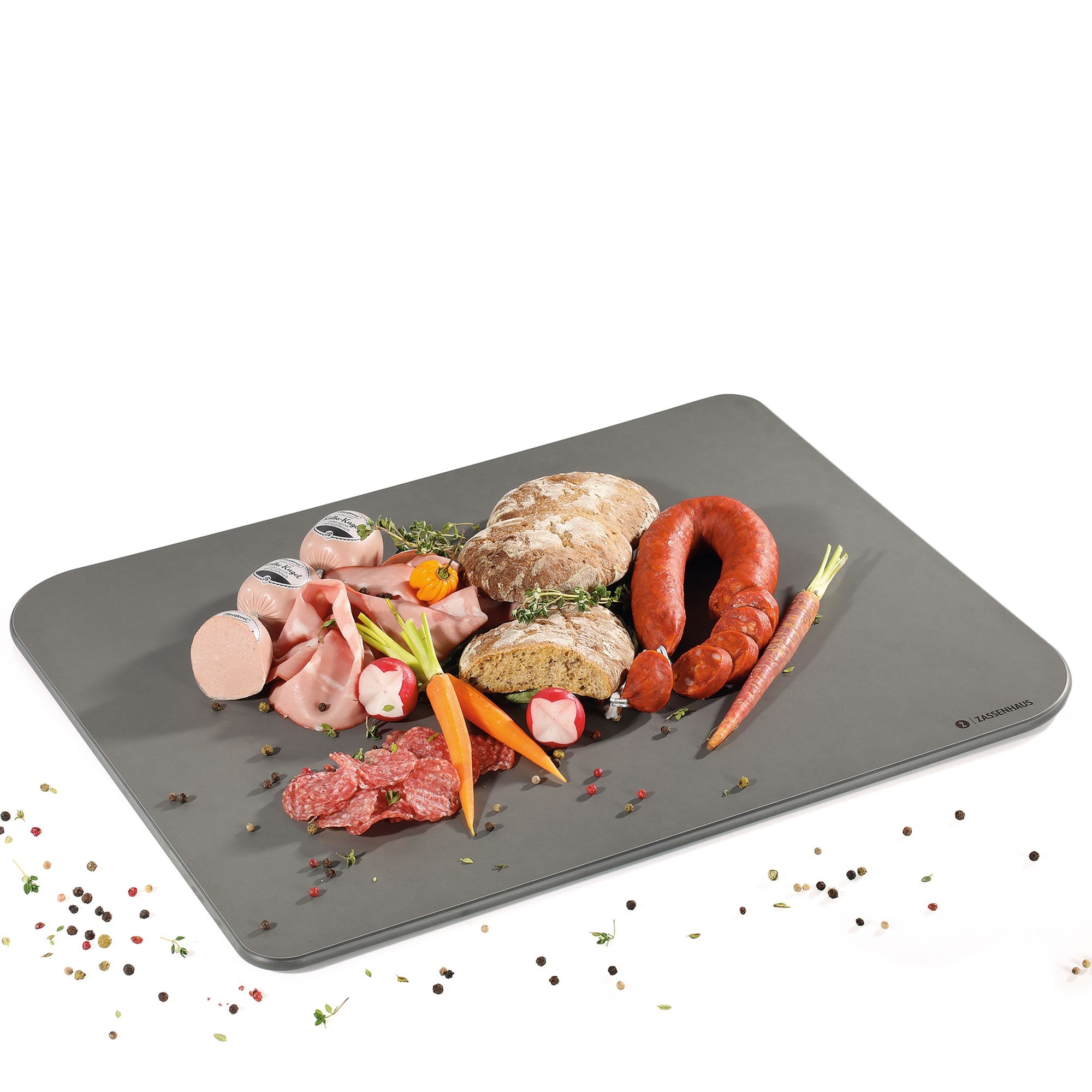 Grey Zassenhaus COMFORT XPLUS cutting board 49.5x38 cm