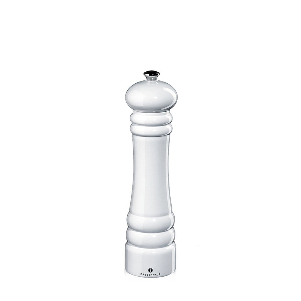 Zassenhaus - salt mill - BERLIN - 24 cm - beech white glossy