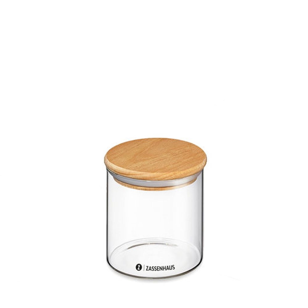 Zassenhaus - glass jar with wood lid - 600 ml Zassenhaus - glass jar with wood lid - 600 ml
