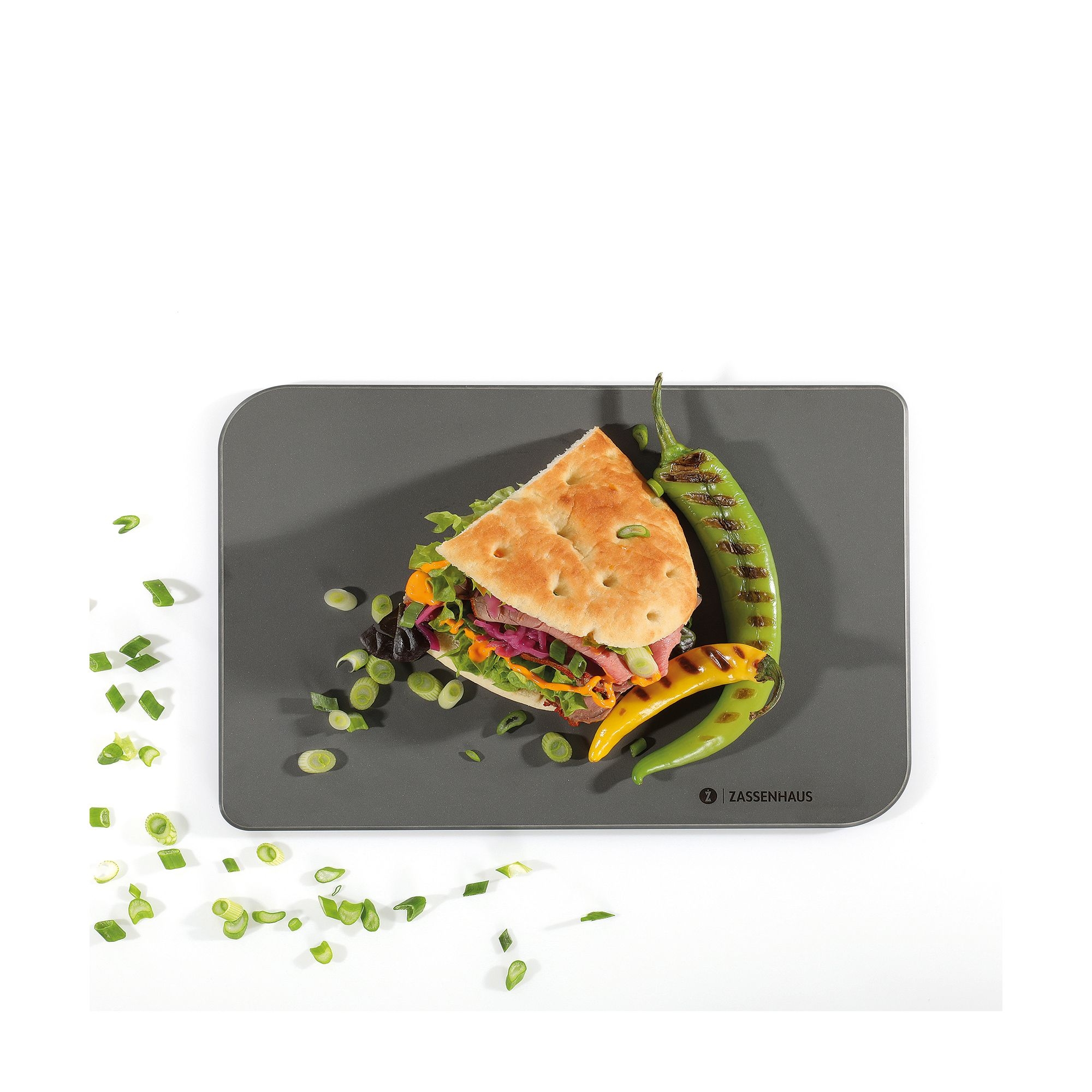 Grey Zassenhaus COMFORT XPLUS cutting board 28 x 20 cm
