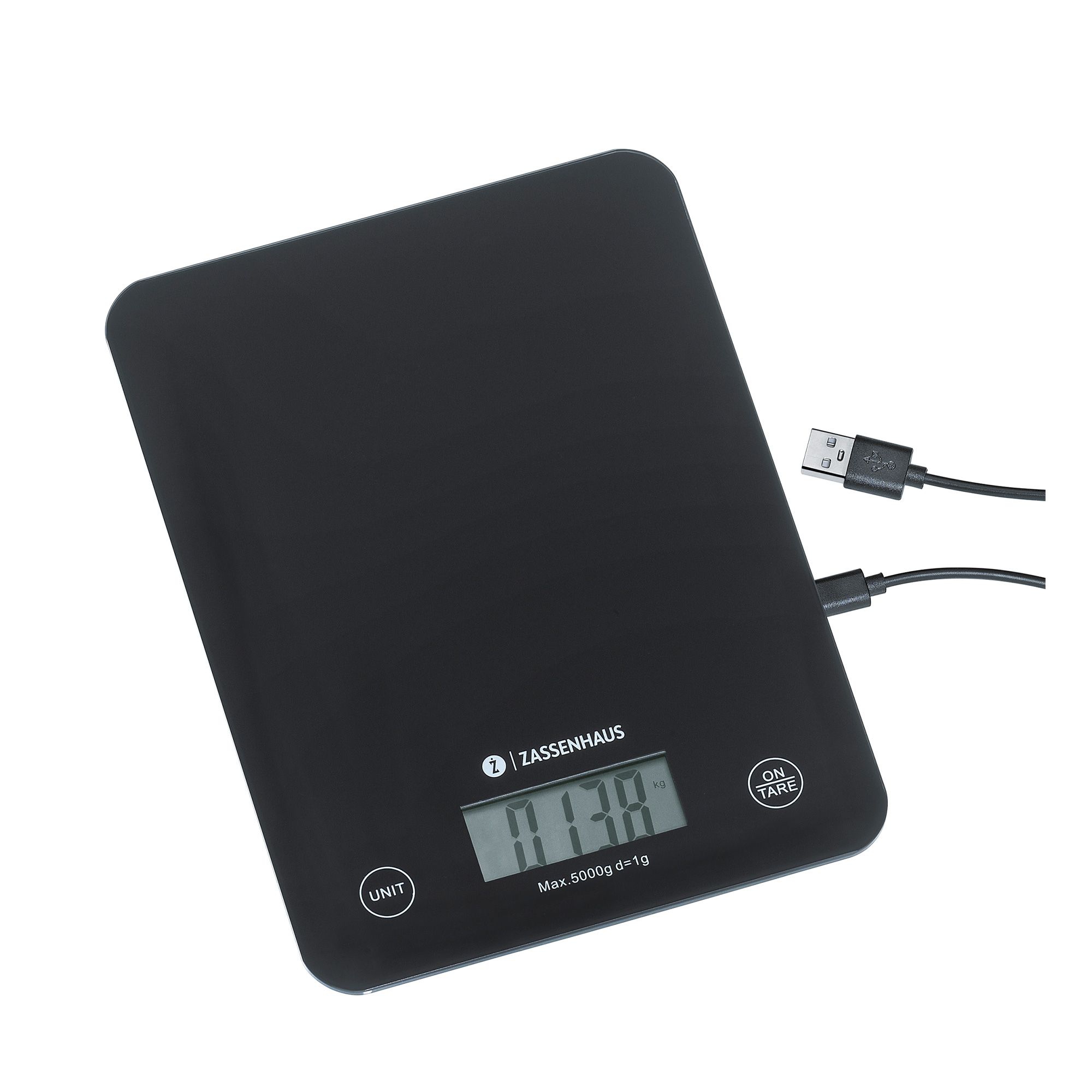 ZA - Digital Kitchen Scales - Balance USB - black