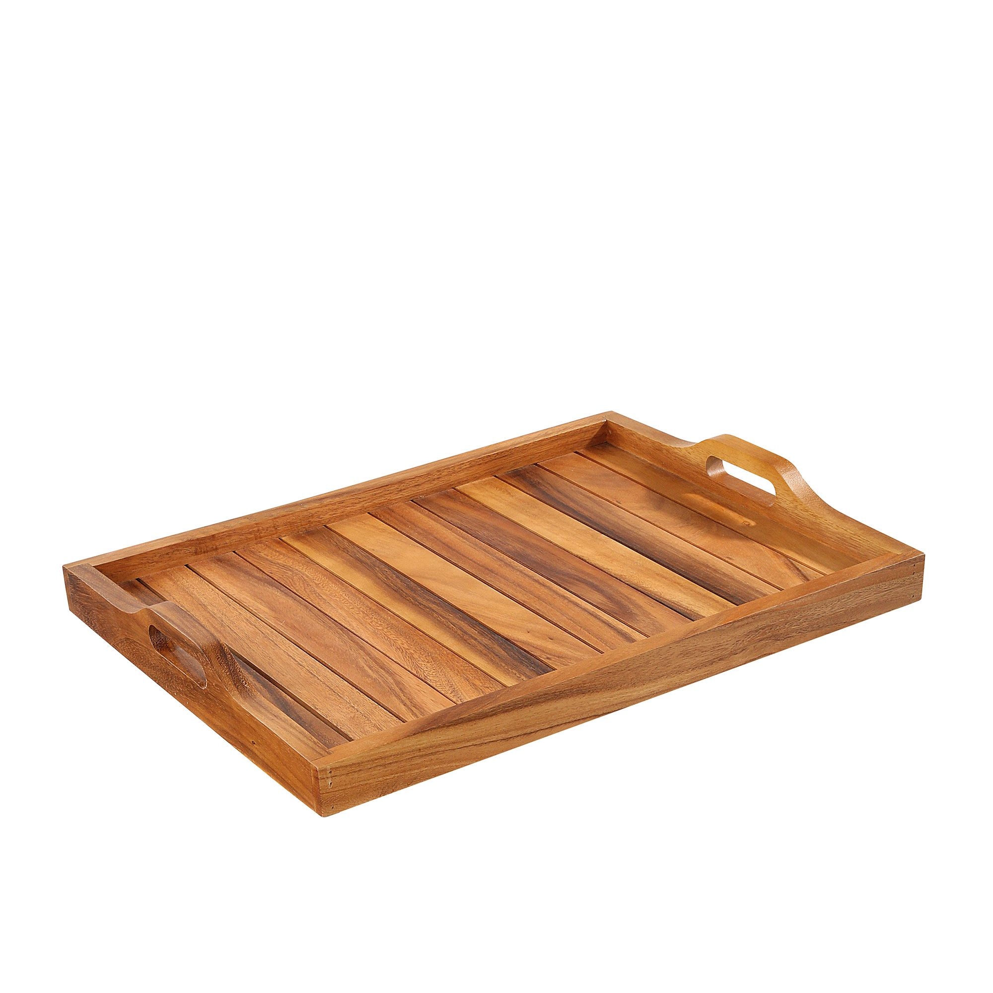 Zassenhaus - Serviertablett mit Standfuß, klappbar - akazie Zassenhaus - Serviertablett mit Standfuß, klappbar - akazie