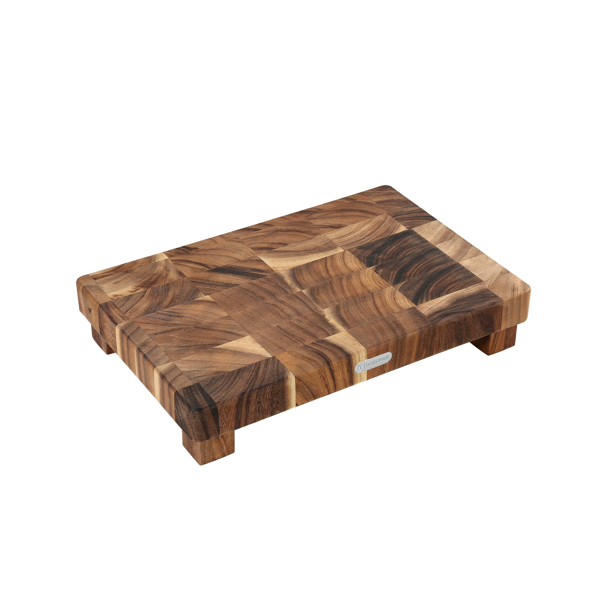 Zassenhaus Hackblock aus Akazien-Stirnholz 45x30 cm