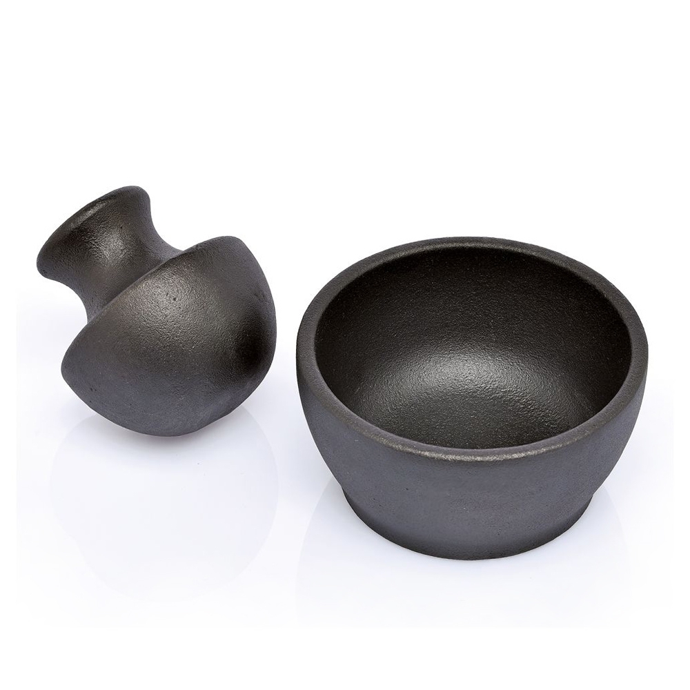 Zassenhaus Gusseisen Gewürzmörser Schwarz – Zeitloses Küchenutensil Für Frische Kräuter & Gewürze