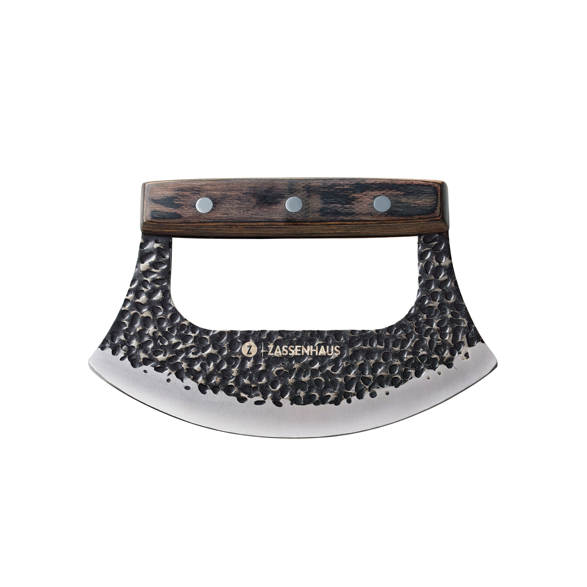 ZASSENHAUS MINCER mincing knife with hammered steel