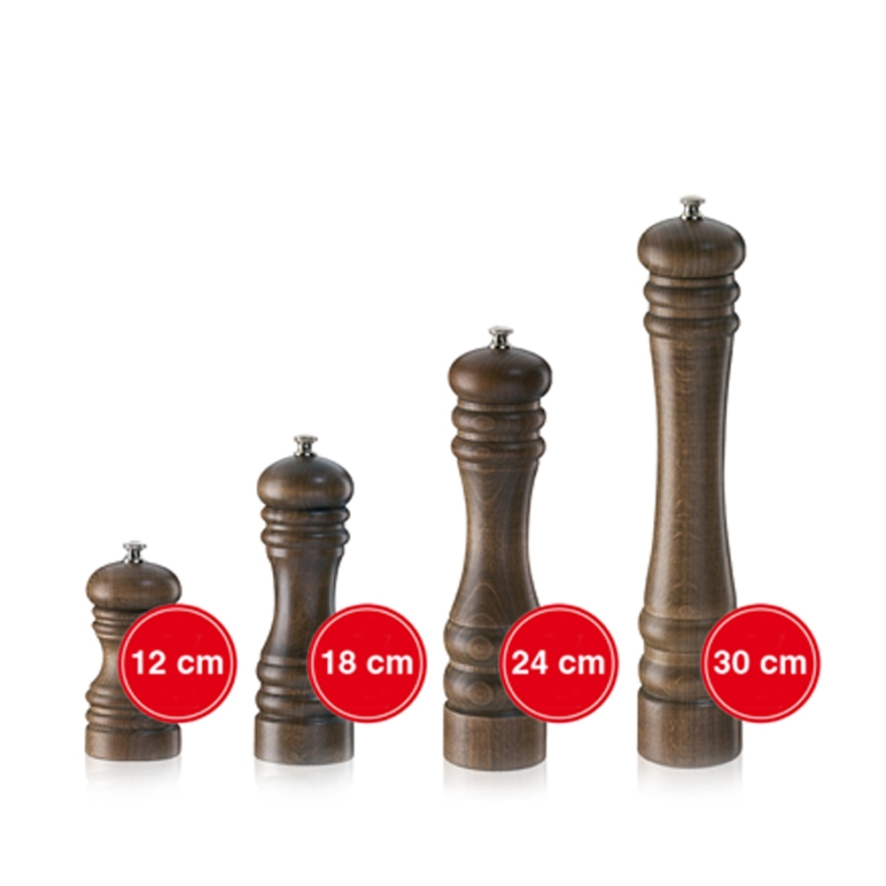 Zassenhaus - salt mill - BERLIN - 12 cm - beech dark stained