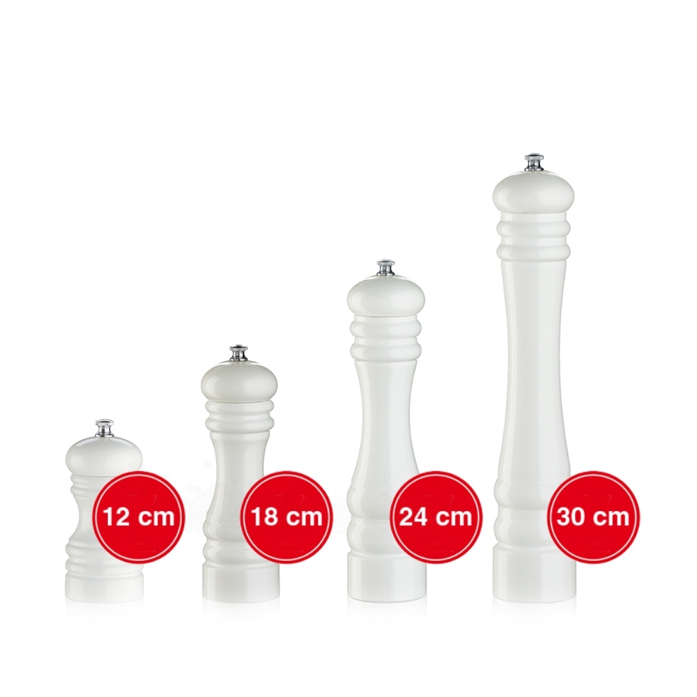 Zassenhaus - Salzmühle - BERLIN - 30 cm - Buche weiß glänzend