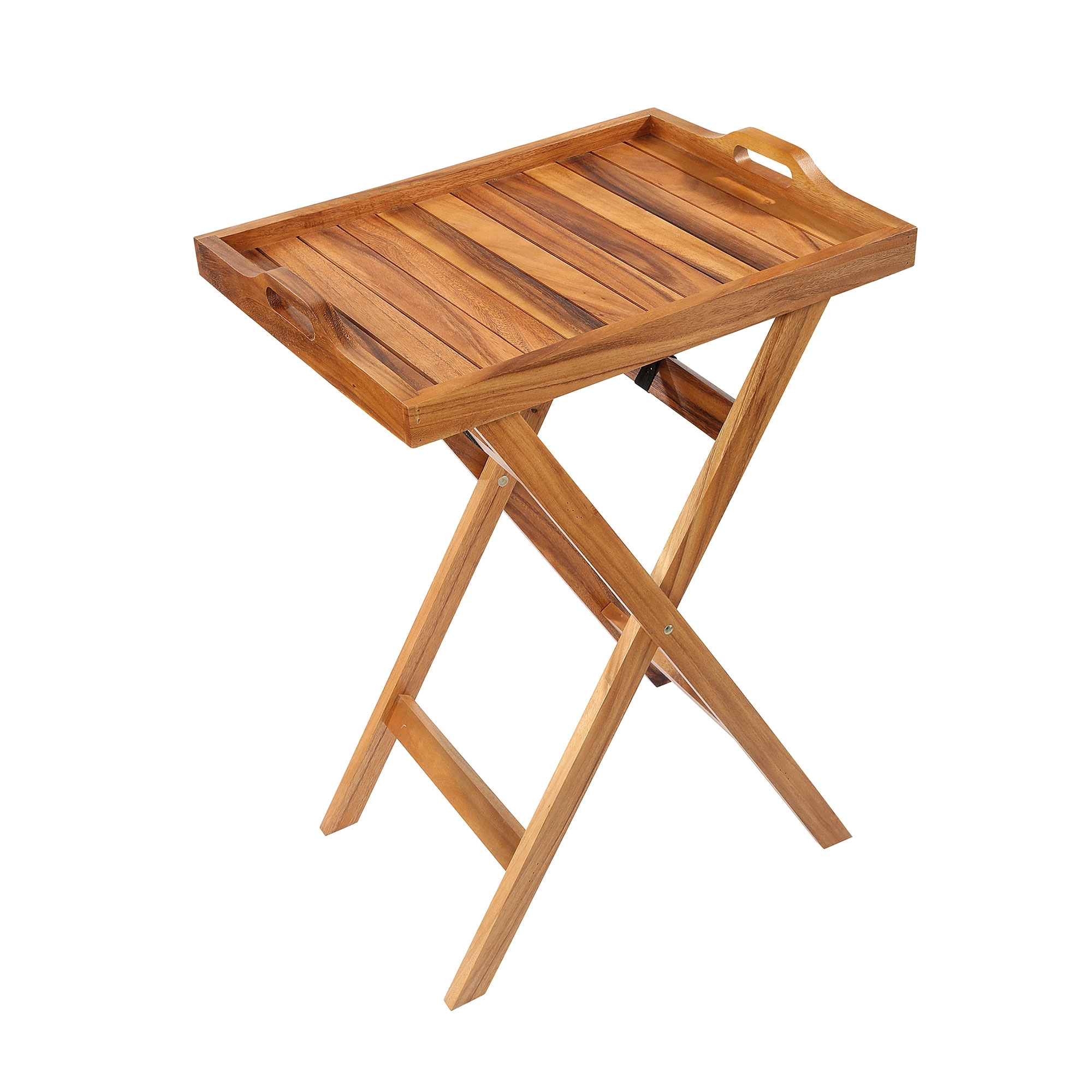 Zassenhaus - Serviertablett mit Standfuß, klappbar - akazie Zassenhaus - Serviertablett mit Standfuß, klappbar - akazie