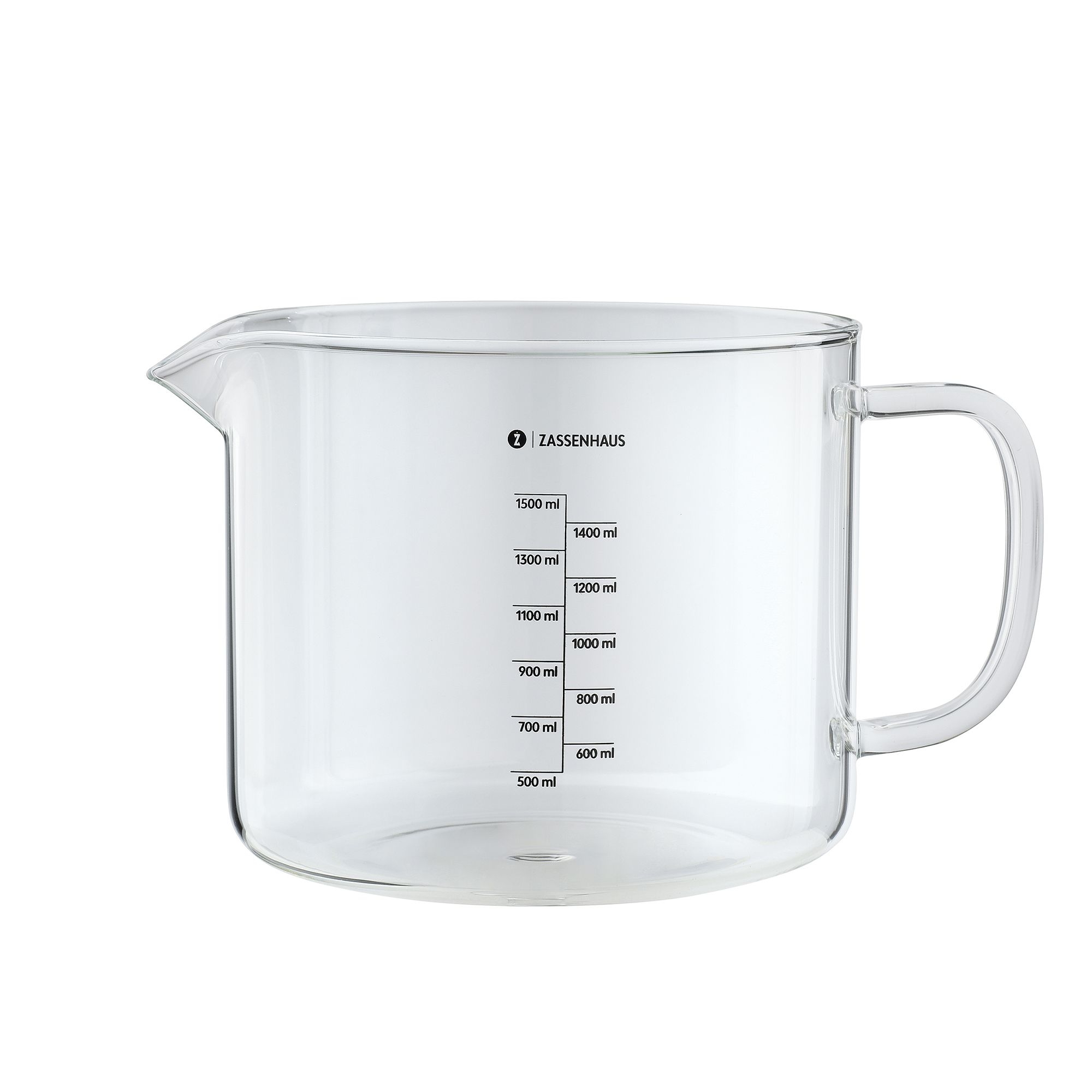 Zassenhaus - Digitale Küchenwage BAKE mit Messbecher - schwarz