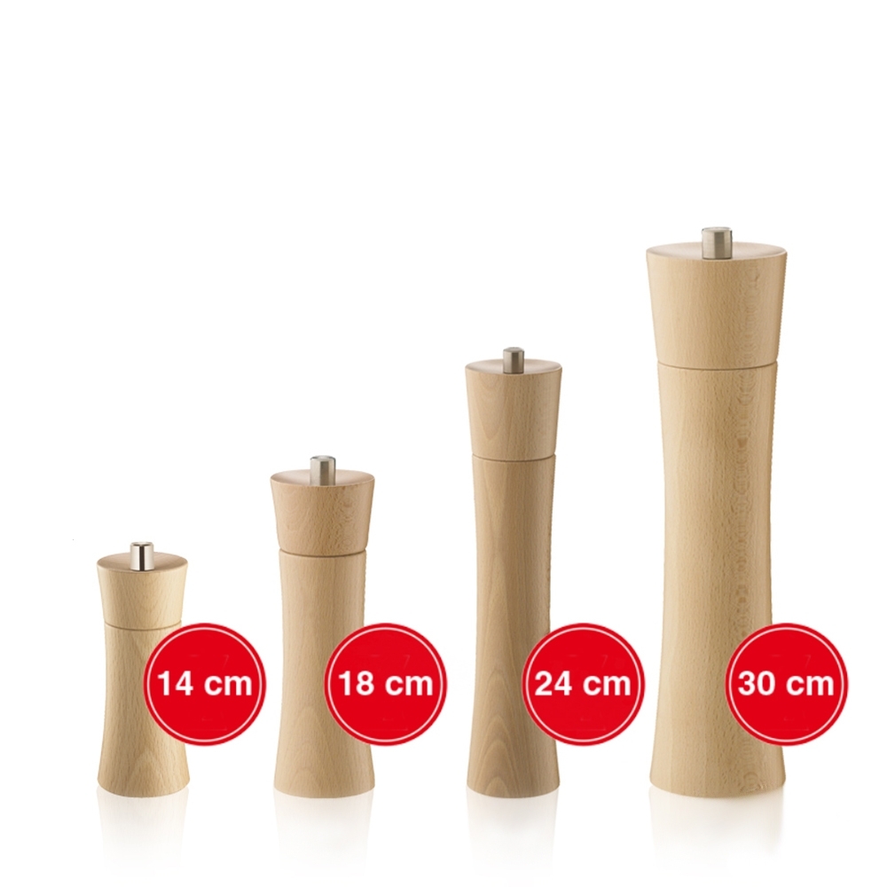 Zassenhaus Pepermolen Berlin van olijfhout in de kleur natuur, hoogte: 18cm, 023367 Zassenhaus Pepermolen Berlin van olijfhout in de kleur natuur, hoogte: 18cm, 023367