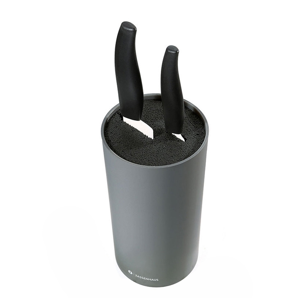 Zassenhaus - Messerblock rund - cool grey