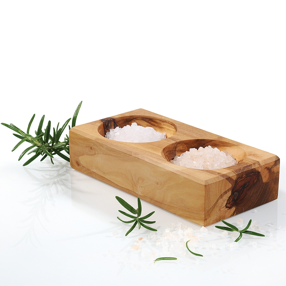 Zassenhaus - Salt-/ spice bowl olive wood