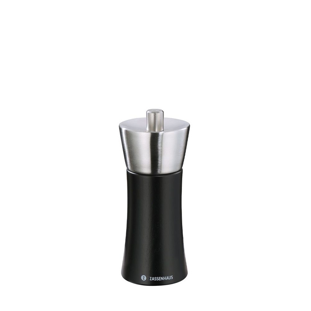 Zassenhaus - Pepper mill - AUGSBURG - 14 cm - black/stainless steel Zassenhaus - Pepper mill - AUGSBURG - 14 cm - black/stainless steel