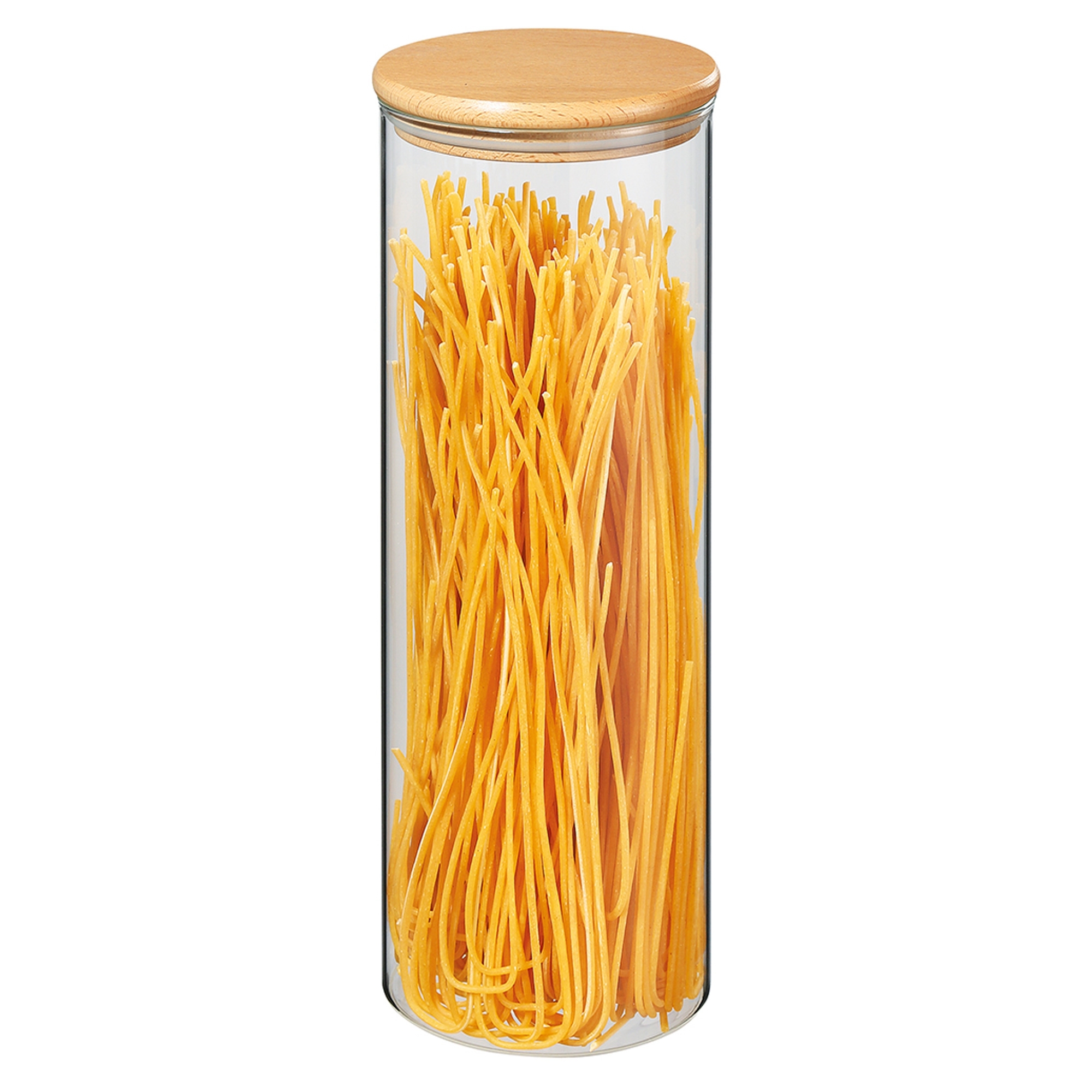 Zassenhaus - storage glass jar with wooden lid - 2000 ml