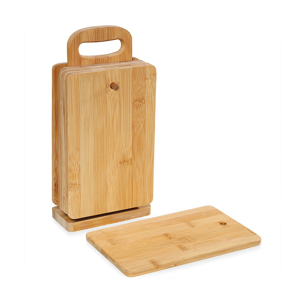 Zassenhaus - Cutting board with stand Bamboo EcoLine 6 pieces