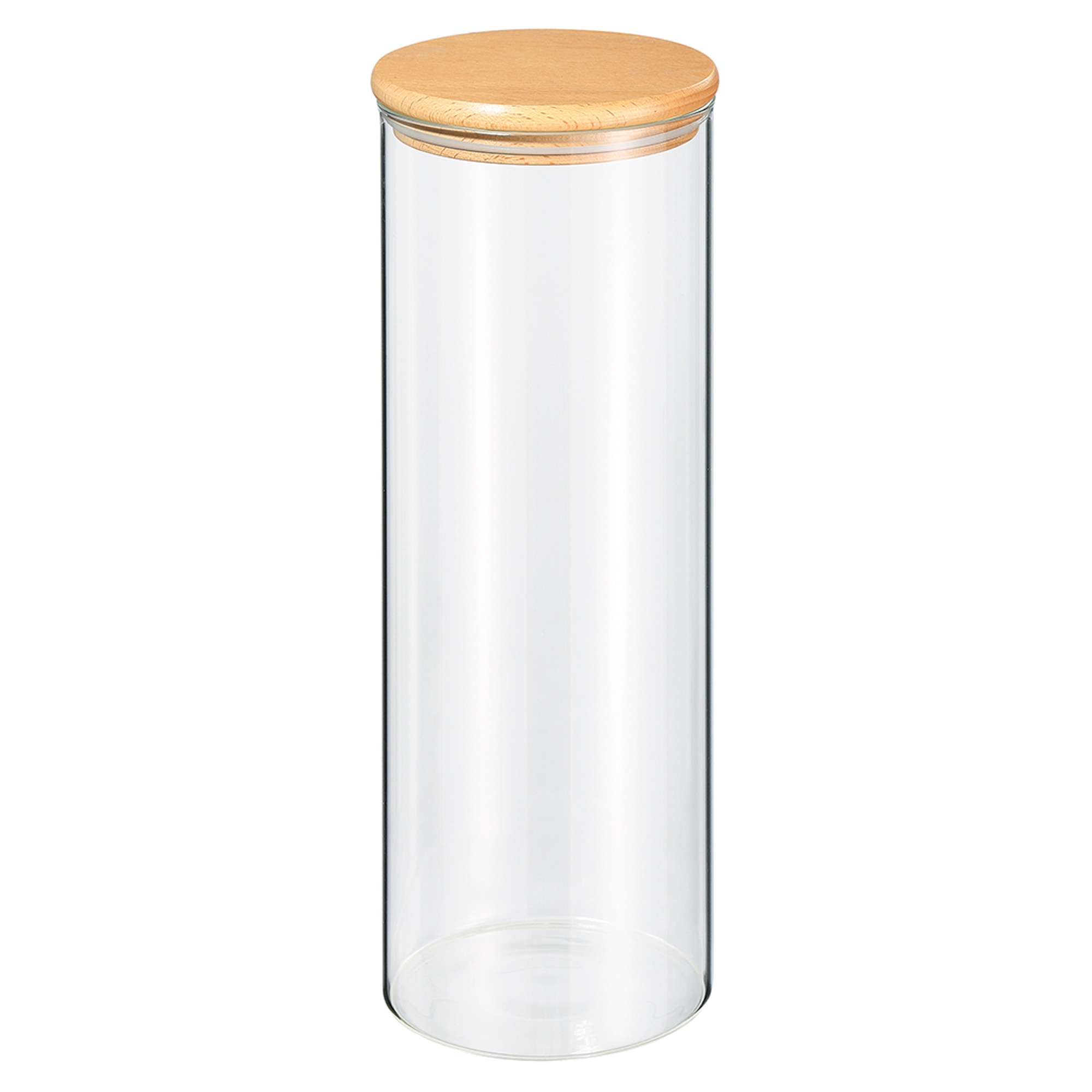 Zassenhaus - storage glass jar with wooden lid - 2000 ml