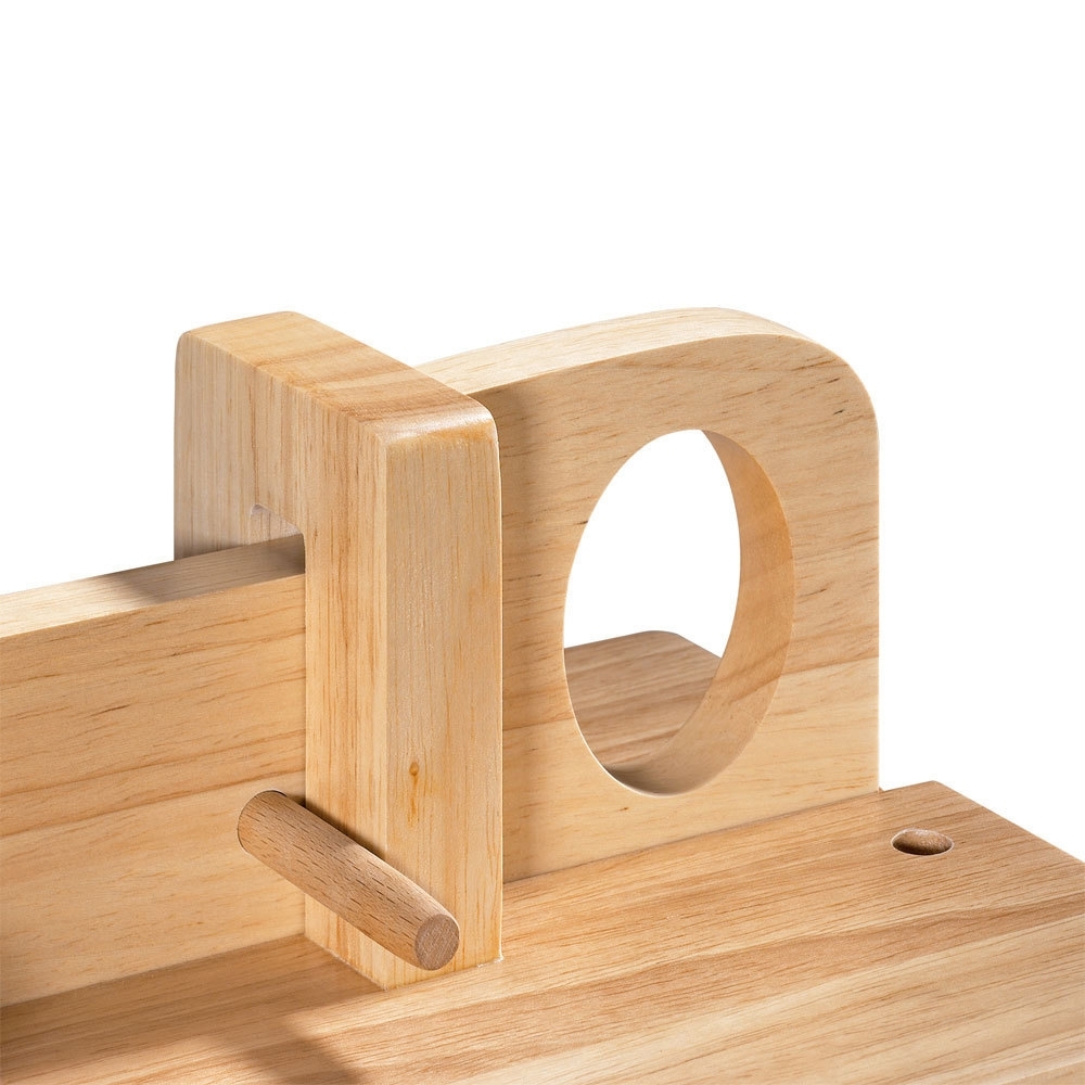 Zassenhaus - gourmet slicer with steel blade, rubber tree Zassenhaus - gourmet slicer with steel blade, rubber tree