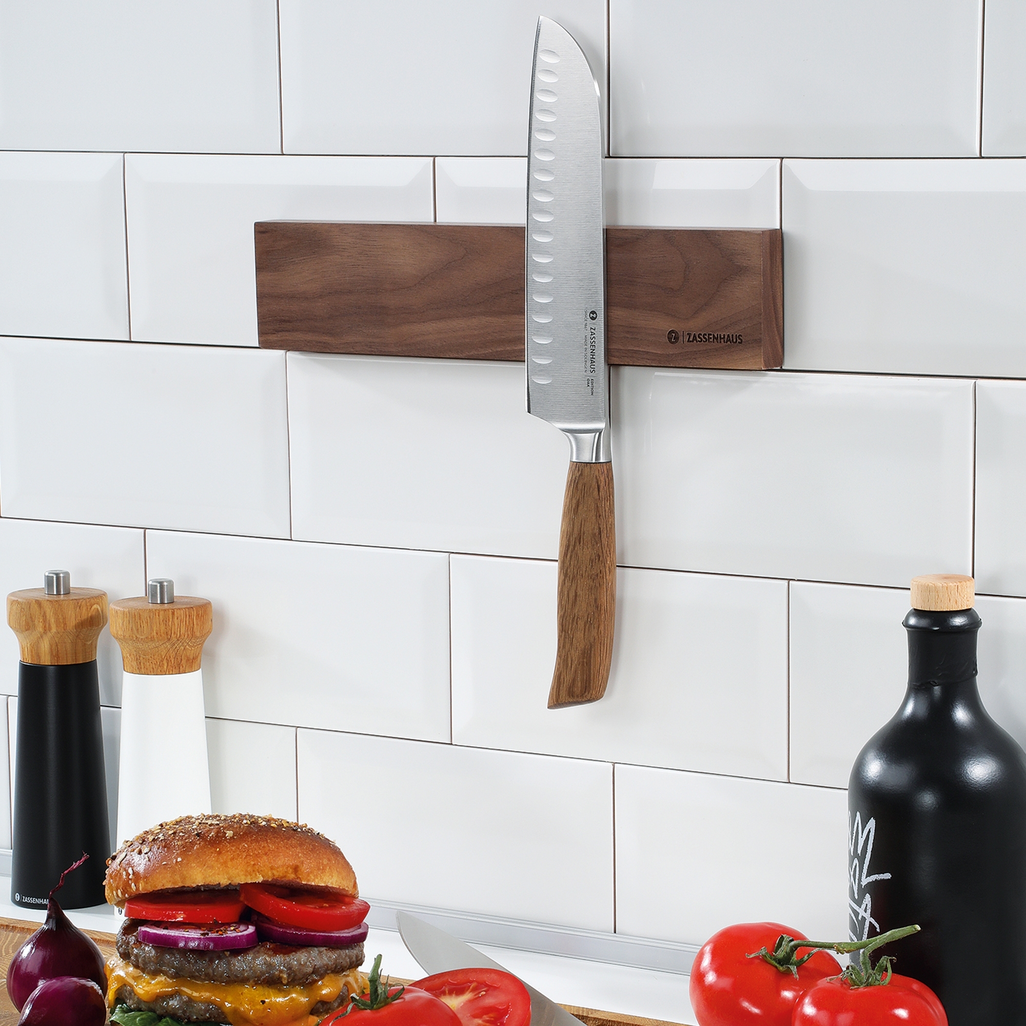 Zassenhaus - Magnetleiste Nussbaum - 30 cm