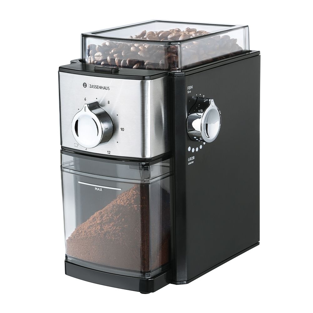 Zassenhaus Electric coffee grinder Kingston Steel